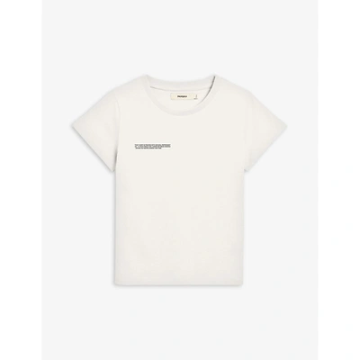 Pangaia Kids' Text-print Organic Cotton T-shirt 3-12 Years In White