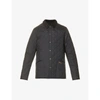 Barbour Quilted Front Button-fastening Jacket In Black
