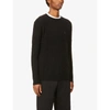 Polo Ralph Lauren Logo-embroidered Cable-knit Jumper In Black