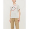 Comme Des Garçons Play Comme Des Garcons Play Outline Heart Tee In Grey