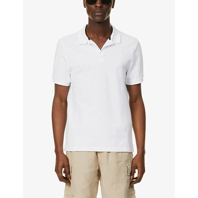 Vilebrequin Terry Cotton Pacific Polo Shirt In White