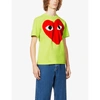 Comme Des Garçons Play Big Heart Cotton-jersey T-shirt In Green