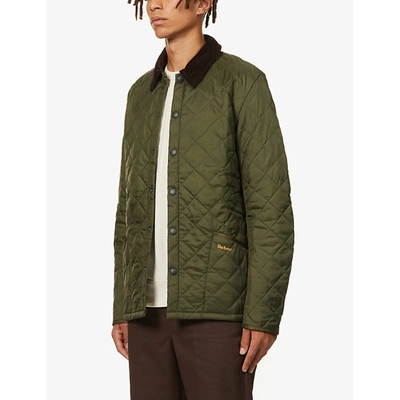 Barbour Mens Olive Liddesdale Quilted Shell Jacket