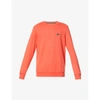 PAUL SMITH MENS CORAL RED PAINT SPLATTER LOGO-EMBROIDERED COTTON-BLEND JERSEY SWEATSHIRT XL,R03775839