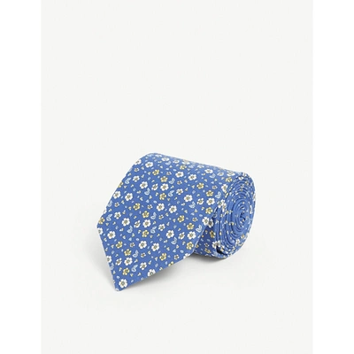 Eton Floral-print Cotton Tie