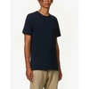 Barbour Basic Branded Cotton-jersey T-shirt In Navy
