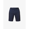 FAR AFIELD MENS ENSIGN BLUE TRICKER STRAIGHT ORGANIC-COTTON TWILL SHORTS L,R03761357