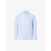 Derek Rose Monaco Regular-fit Linen Shirt In Blue