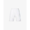 ALEXANDER MCQUEEN MENS WHITE MIX BRANDED-TAPE TAPERED COTTON-JERSEY SHORTS M,R03788882