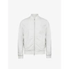 Allsaints Mens Chateau Grey Bassett Cotton-blend Bomber Jacket S In Chateau Grey
