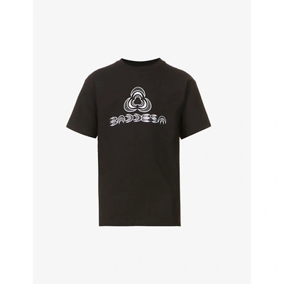 Baddest Skate Shop Branded Graphic-print Cotton-jersey T-shirt In Black