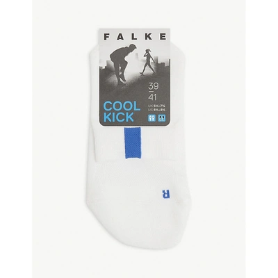 Falke Cool Kick Stretch-jersey Ankle Socks In White