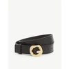 GIVENCHY WOMENS BLACK/GOLD G-CHAIN SLIM LEATHER BELT 24,R03776696
