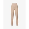 Girlfriend Collective Womens Limestone Compressive 7/8 High-rise Recycled Polyester-blend Leggings Xl In Limestone