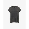 Allsaints Anna T-shirt In Acid Wash Black In Acid Washed Bl