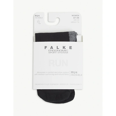 Falke Ru4 Invisible Woven Socks In Black Mix