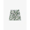 Maje Womens Ecru Jizer Floral-print Woven Mini Skirt 8 In Ecru