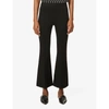 ROSETTA GETTY FLARED MID-RISE STRETCH-WOVEN TROUSERS,R03628016