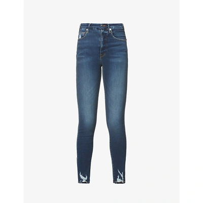 Good American Good Waist Skinny High-rise Stretch-denim Jeans In Blue309