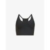 Girlfriend Collective Cleo Scoop-neck Recycled Polyester-blend Bra In Black
