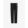 Zadig & Voltaire Paula Side-stripe Woven Trousers In Noir