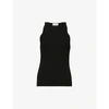 Ganni Black Melange Knit Tank Top