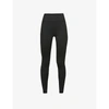 Girlfriend Collective Float Long High-rise Recycled Polyester-blend Leggings In Black