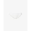 Marysia Antibes Scalloped Recycled-seersucker Bikini Briefs In Coconut