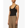 James Perse The Daily Ribbed Stretch-cotton Tank In Black