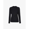 Whistles Womens Black Annie Metallic Knitted Jumper S In Black