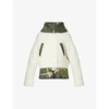 Sacai + Kaws Convertible Ribbed Wool-blend And Quilted Shell Jacket In Camouflage