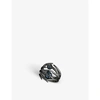 Shaun Leane Hooked Black Rhodium-plated Sterling Silver And Black Pearl Ring In Black Rhodium