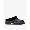 PROENZA SCHOULER LUG-SOLE SHEARLING AND LEATHER MULES,R03785171