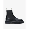 Proenza Schouler Womens Black Lug-sole Leather Chelsea Boots 6