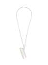 Ambush Gunmetal Logo Lighter Case Necklace In Silver