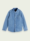 SCOTCH & SODA ORGANIC COTTON DENIM SHIRT,8719029337371