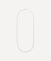 Miansai Rhodium-plated Sterling Silver Cuban Chain Necklace In Sterling Silver