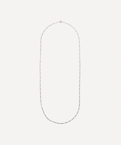 Miansai Rhodium-plated Sterling Silver Cuban Chain Necklace In Poished Silver