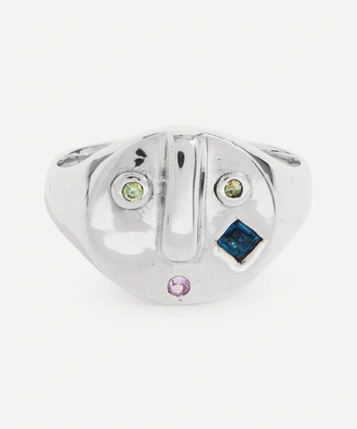 Alec Doherty Sterling Silver Liberty Dazed Stoned Ring