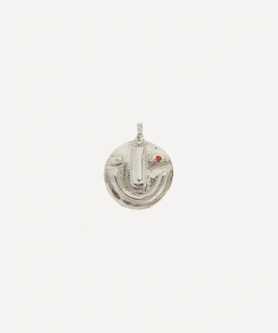 Alec Doherty Sterling Silver Good Day Bad Day Stoned Pendant