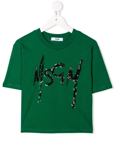 MSGM LOGO CREW-NECK T-SHIRT
