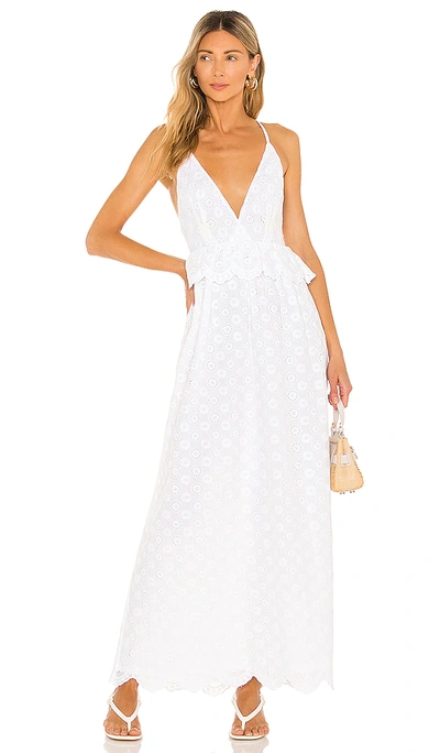 Tularosa Brier Embroidered Dress In White