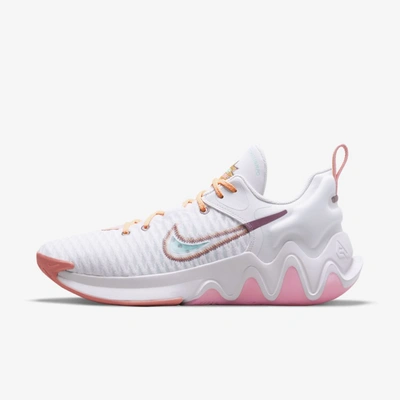 Nike Giannis Immortality "force Field" Basketball Shoe In Venice,crimson Bliss,melon Tint,light Mulberry