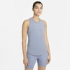 Nike Dri-fit One Luxe Women's Standard Fit Tank In Ashen Slate