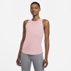 Nike Dri-fit One Luxe Women's Standard Fit Tank In Pink Glaze