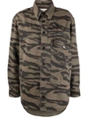 ZADIG & VOLTAIRE OVERSIZED CAMOUFLAGE-PRINT MILITARY SHIRT