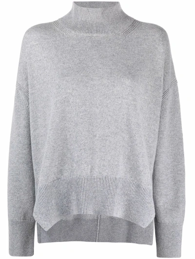 Barrie Iconic Cashmere Pullover In Grey
