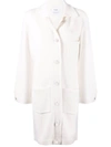Barrie Womens Cream Loose-fit Cashmere And Cotton-blend Jacket S In Neutrals