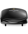 GEORGE FOREMAN 2-SERVING CLASSIC PLATE ELECTRIC INDOOR GRILL & PANINI PRESS