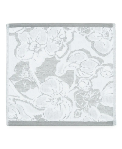 Michael Aram Orchid Wash Cloth Bedding In Grey